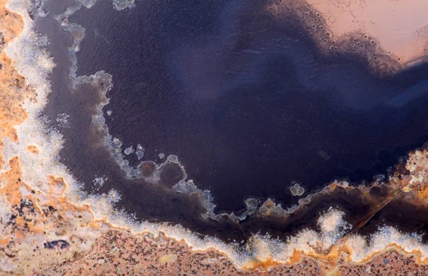 Texture with blue an brown agate structure — Stock Photo, Image