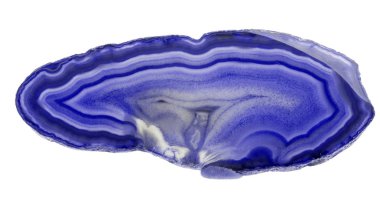 beyaz izole koyu mavi akik