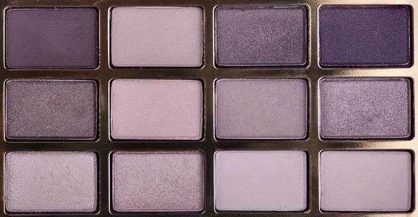 group of blue eye shadow powders