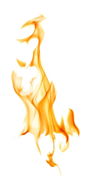 Isolated on white orange fire spark — Stock Photo, Image