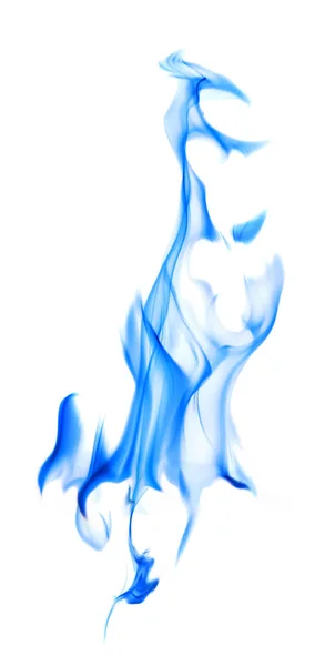 Isolated on white blue fire spark — Stock Photo, Image