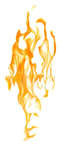 Dark yellow fire sparks isolated on white — Stock Photo, Image