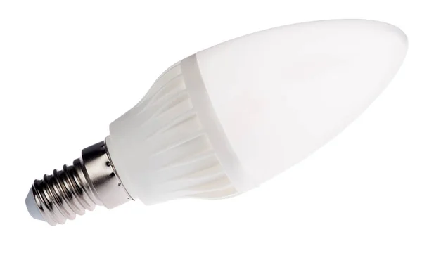 Moderne LED-Lampe auf weiß — Stockfoto