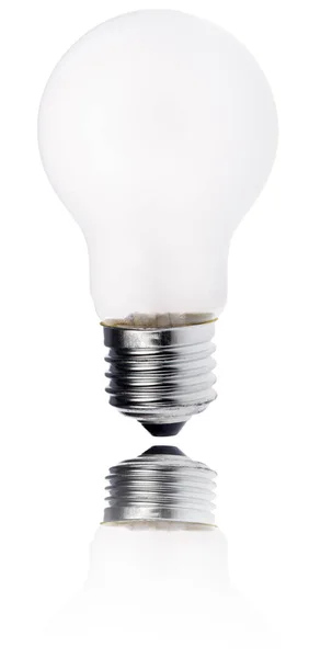 Matte Glühlampe mit Reflexion — Stockfoto