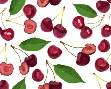 Kırmızı vişneli böğürtlenlerin kusursuz arka planı