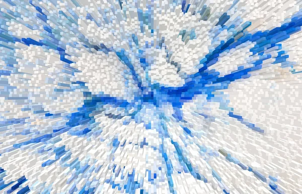 Голубой и белый фон из параллелепипедов — стоковое фото