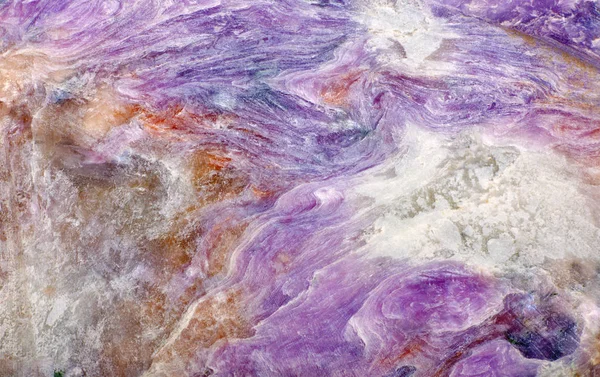 Dark lilac charoite stone texture — Stock Photo, Image