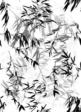 Bambu pürüzsüz gri ve siyah arkaplan