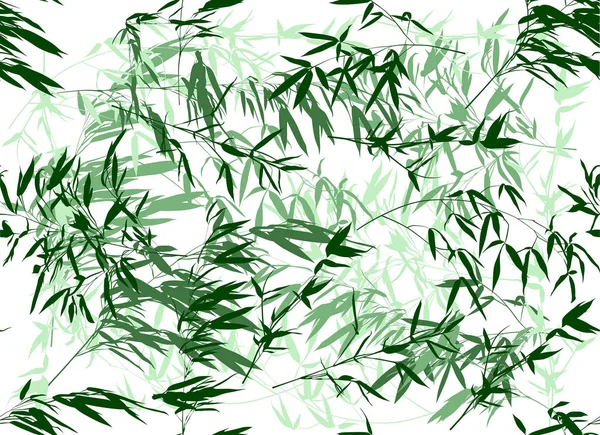 緑竹はシームレスな背景を隔離し — ストックベクタ