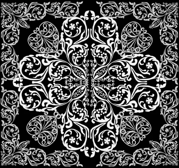Квадратный серый украшенный backgroud — стоковый вектор