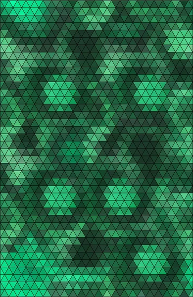 Зеленый баклажан из треугольников — стоковый вектор