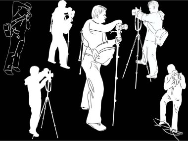 Altı beyaz fotoğrafçı koleksiyonu