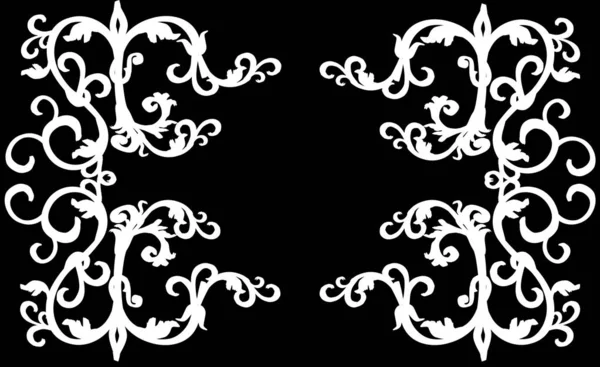 Illustration simple de boucles blanches — Image vectorielle