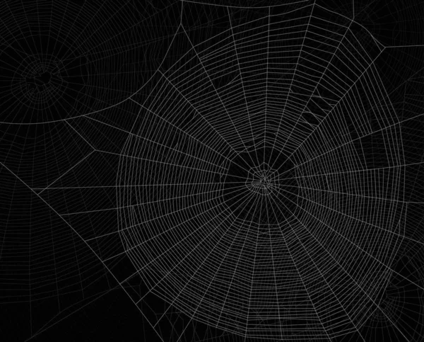 Background from dark gray dense webs — Stock Vector