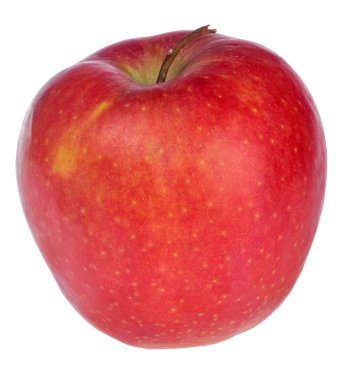Kırmızı lezzetli elma beyaz arkaplanda izole.