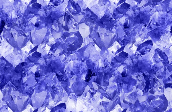 Macro Foto Van Blauwe Saffier Kristallen Naadloze Achtergrond — Stockfoto