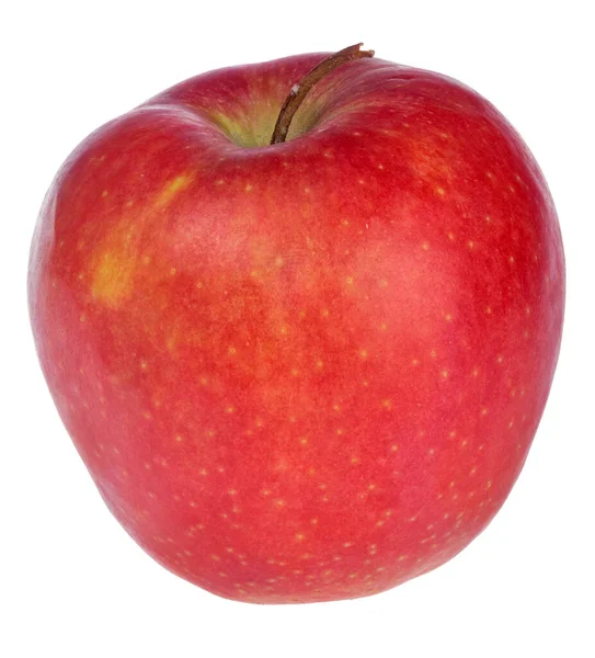 Kırmızı lezzetli elma beyaz arkaplanda izole.
