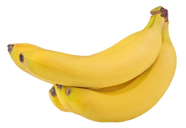 白色背景下的黄色香蕉 — 图库照片