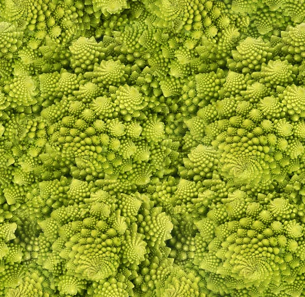 Abstract Naadloze Achtergrond Van Groen Romanesco Broccoli — Stockfoto