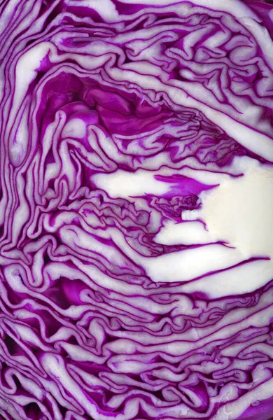 Hintergrund Aus Rotkohl Nahaufnahme — Stockfoto