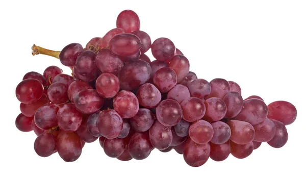 Uvas Maduras Rojas Aisladas Sobre Fondo Blanco — Foto de Stock