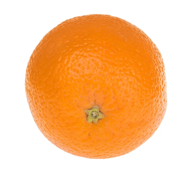 Стиглий Апельсин Ізольований Білому Тлі — стокове фото