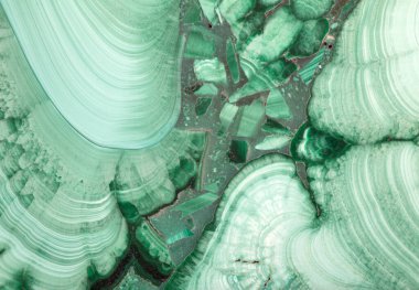 yeşil malakit taş dokusu makro