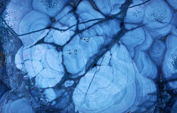 Makro Struktur Aus Blauem Malachit — Stockfoto