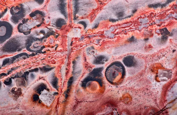 Macro Texture Rhyolite Rouge Grise — Photo