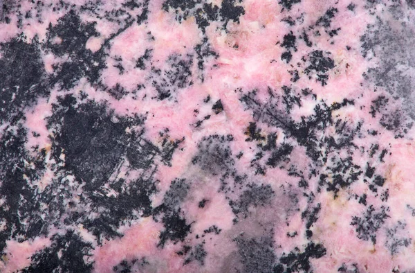 Rhodonite Rosa Textura Mineral Macro — Fotografia de Stock