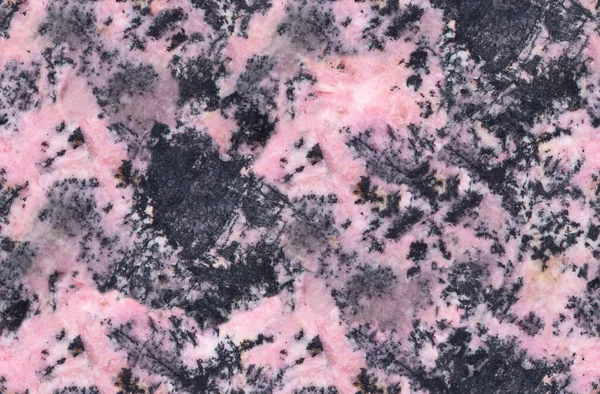 Cor Rosa Rhodonite Mineral Textura Perfeita Macro — Fotografia de Stock