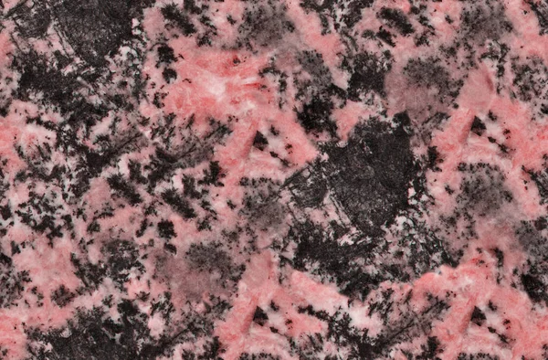 Rodonita Roja Mineral Textura Transparente Macro —  Fotos de Stock