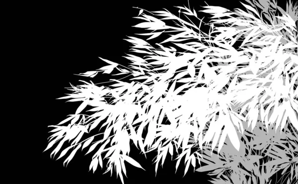 Иллюстрация Легкими Бамбуковыми Растениями — стоковый вектор