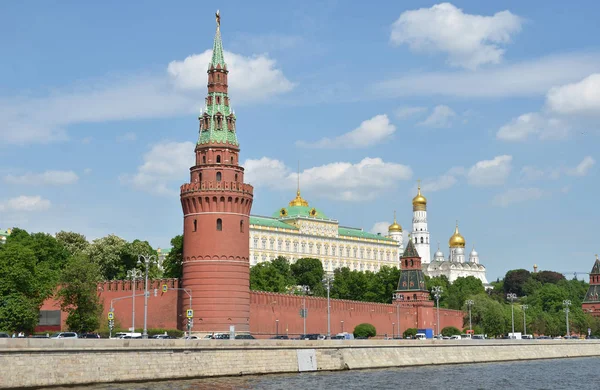 Zespół Architektoniczny Moskwy Kremla Nasyp — Zdjęcie stockowe