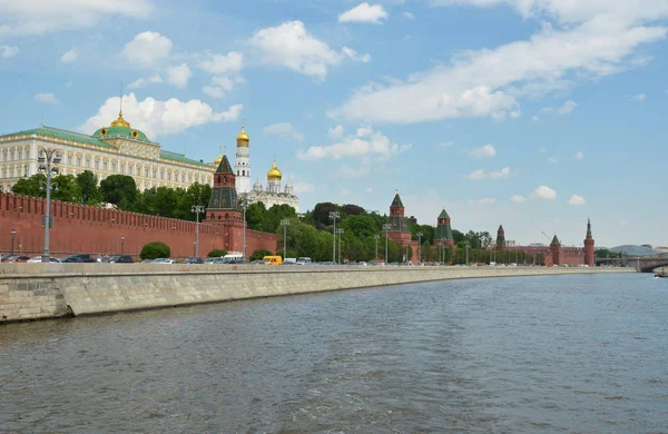 Conjunto Arquitectónico Kremlin Moscovo Aterro Kremlin — Fotografia de Stock