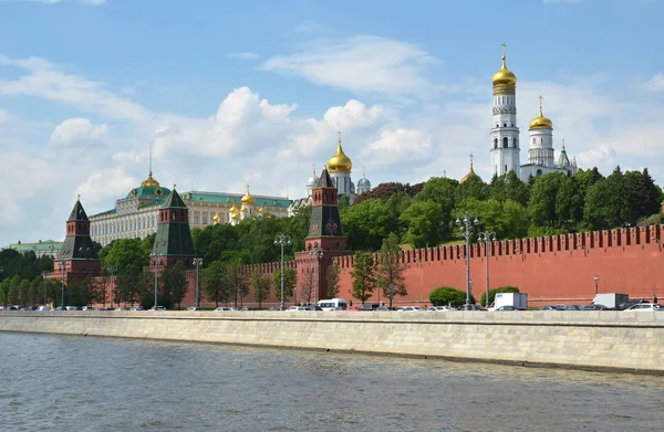 Архитектурный Ансамбль Московского Кремля Кремлевской Набережной — стоковое фото