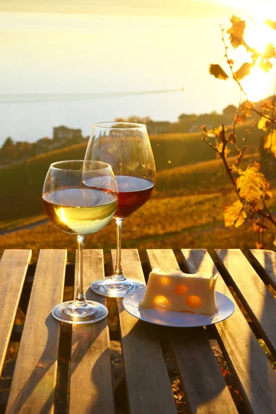 Wein Und Trauben Genfer See Schweiz — Stockfoto
