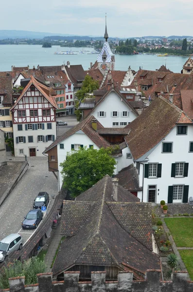 Staré Krásné Město Zug Švýcarsku — Stock fotografie
