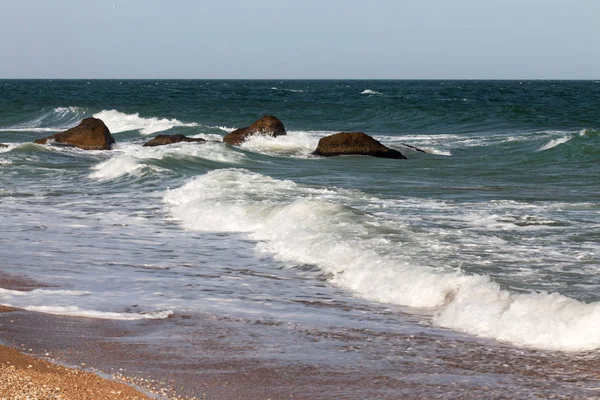 Sea of Azov. The excitement of the sea. — Stock Image Sea Azov Excitement Sea Stock Picture