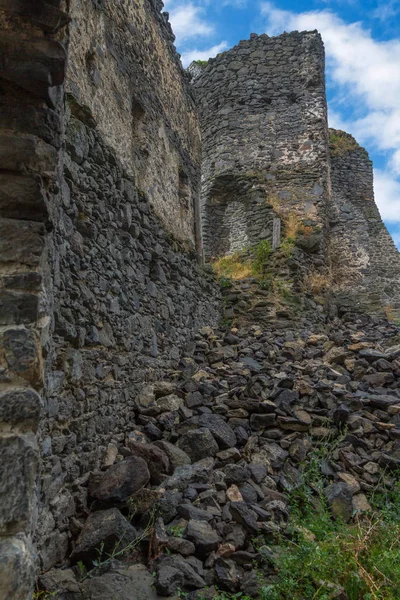 Rovine Antico Castello Una Montagna Ungherese Somlo — Foto Stock