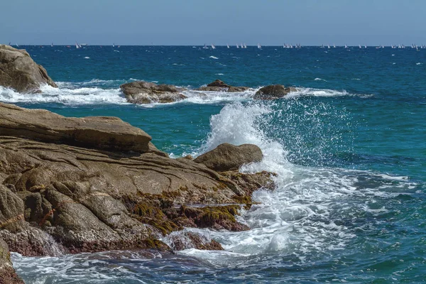 Nice Coastal Bay Small Town Palamos Costa Brava Spain — Stock Photo, Image