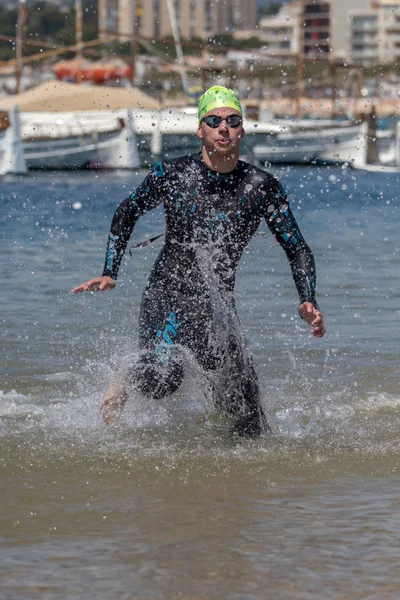 Troisième Championnat Populaire Natation Croisée Dans Une Petite Ville Palamos — Photo