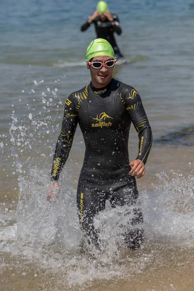 Dritte Populäre Crossschwimm Meisterschaften Einer Kleinen Stadt Palamos Von Spanien — Stockfoto