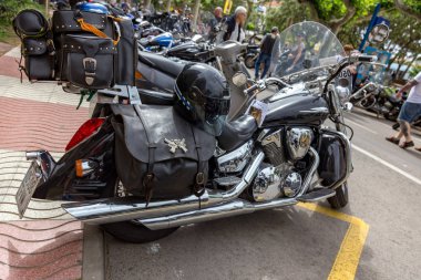 Motosiklet Palamos İspanya gösterir. 27. 05. 2018 İspanya