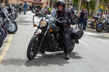 Motosiklet Palamos İspanya gösterir. 27. 05. 2018 İspanya