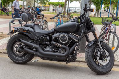 Motosiklet Palamos İspanya gösterir. 27. 05. 2018 İspanya