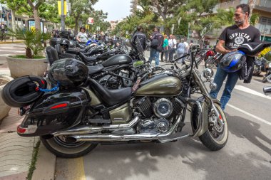 Motosiklet Palamos İspanya gösterir. 27. 05. 2018 İspanya