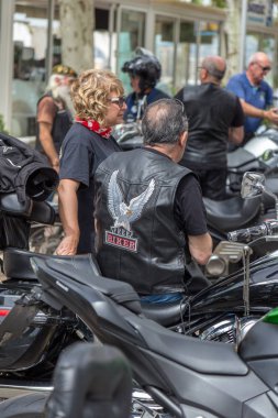 Motosiklet Palamos İspanya gösterir. 27. 05. 2018 İspanya