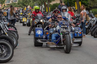 Motosiklet Palamos İspanya gösterir. 27. 05. 2018 İspanya