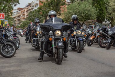Motosiklet Palamos İspanya gösterir. 27. 05. 2018 İspanya